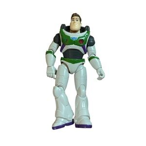 Buzz Lightyear Action Figure - Green and White vintage toy